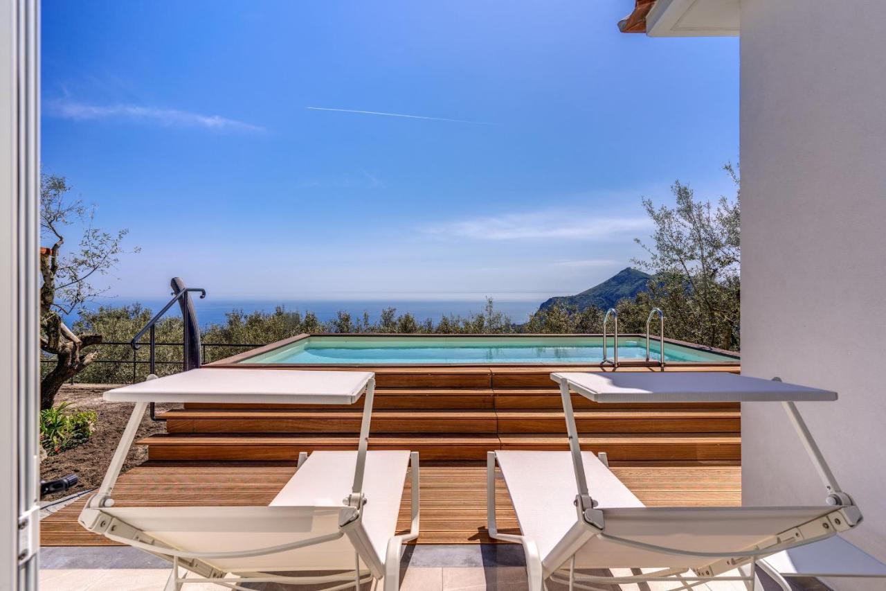Villa Rusinella Minimalist Retreat With Sea Views Massa Lubrense Eksteriør bilde